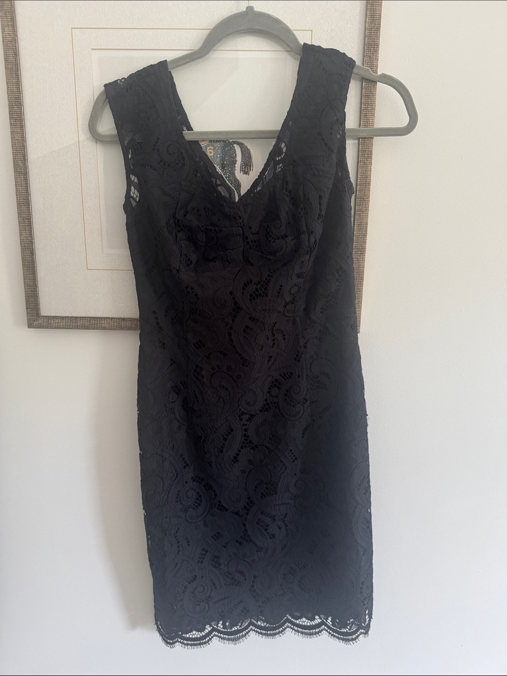 Lilly Pulitzer Black Sleeveless Lace Midi Dress
